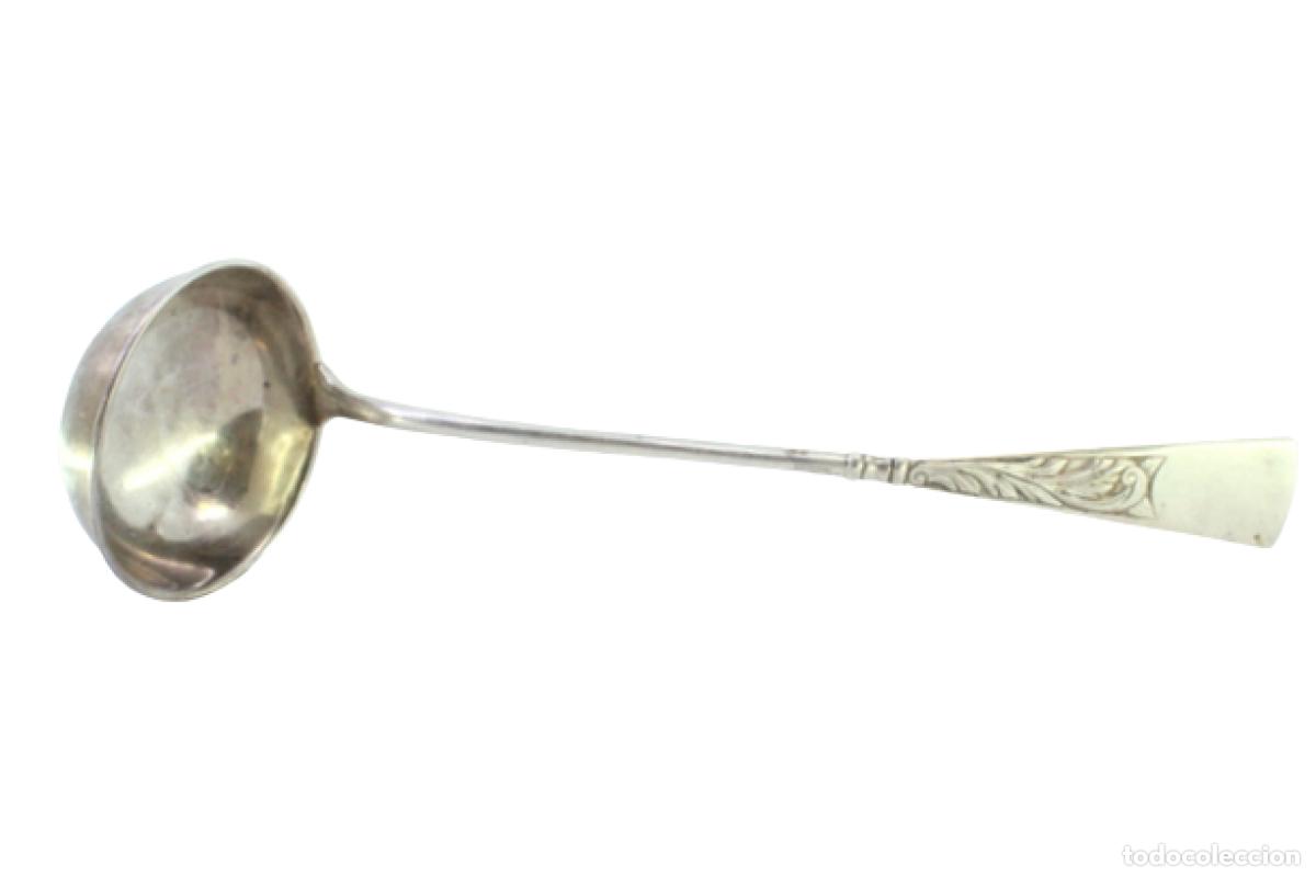 Antig&uuml;edades: Cuchar&oacute;n de sopa de plata - Foto 1