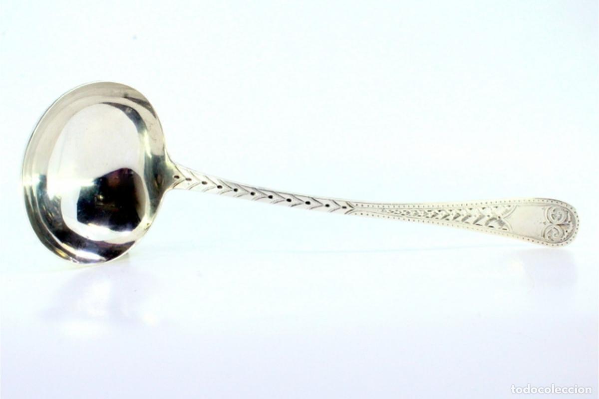 Antig&uuml;edades: Cuchar&oacute;n de sopa de plata - Foto 2