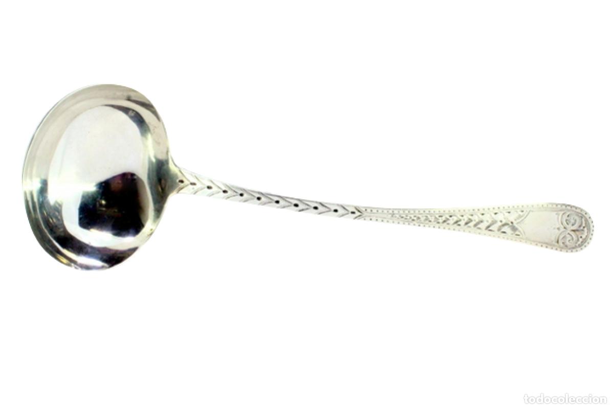 Antig&uuml;edades: Cuchar&oacute;n de sopa de plata - Foto 1