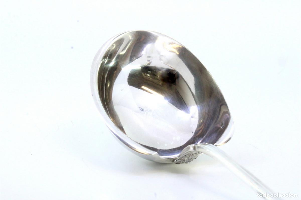 Antig&uuml;edades: cuchara de salsa de plata - Foto 2