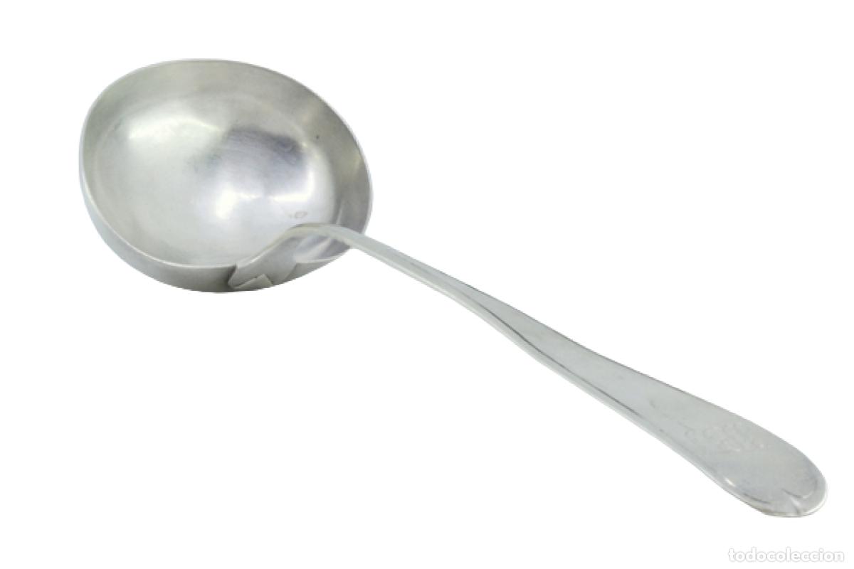 Antig&uuml;edades: Cuchar&oacute;n de sopa de plata - Foto 1