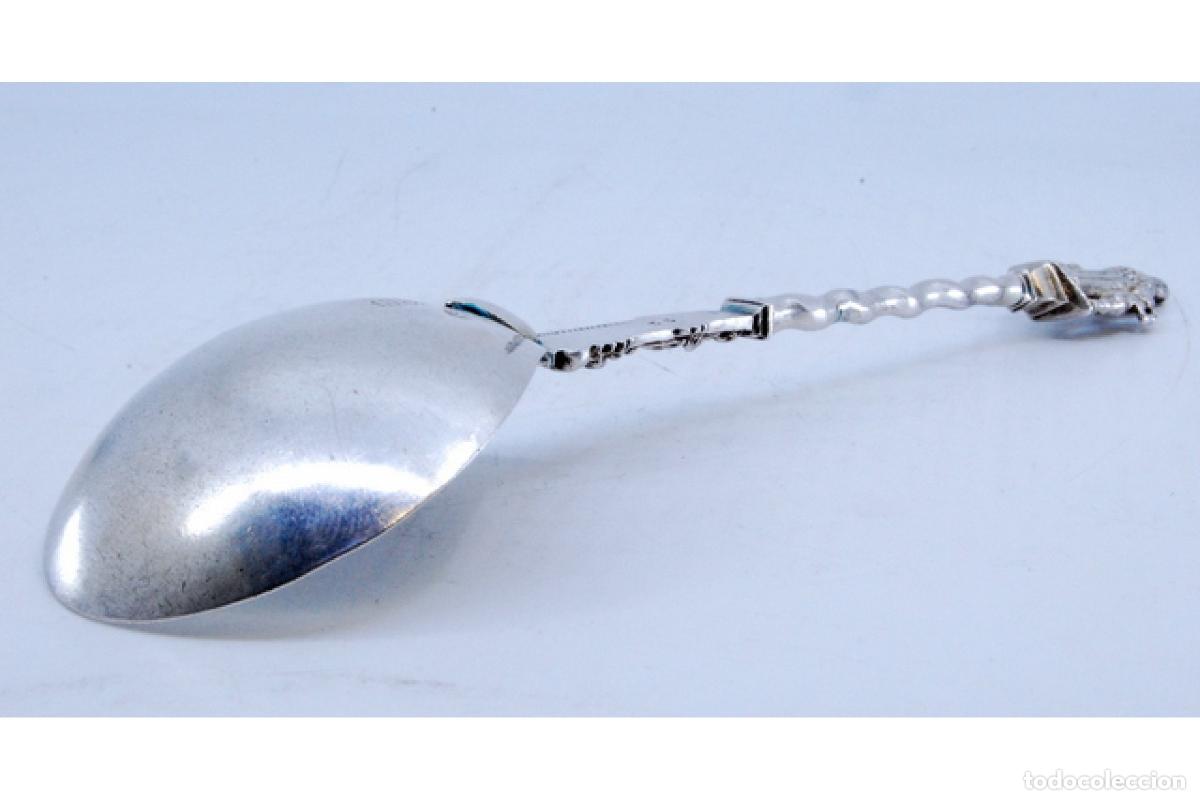 Antig&uuml;edades: Cuchara de plata - Figuras religiosas - Foto 5