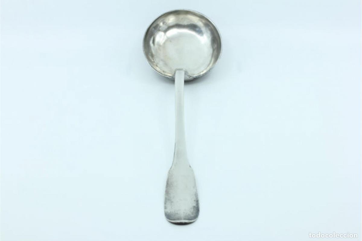 Antig&uuml;edades: Cuchar&oacute;n de sopa de plata - Foto 3