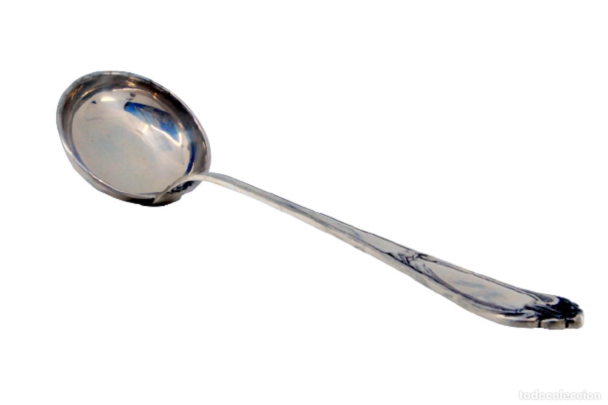 Antig&uuml;edades: Cuchar&oacute;n de sopa de plata - Foto 1