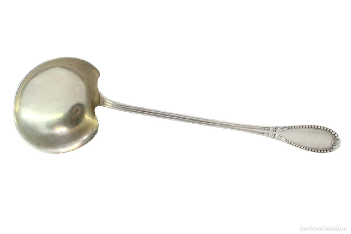 Antig&uuml;edades: Cuchar&oacute;n de sopa de plata - Foto 1