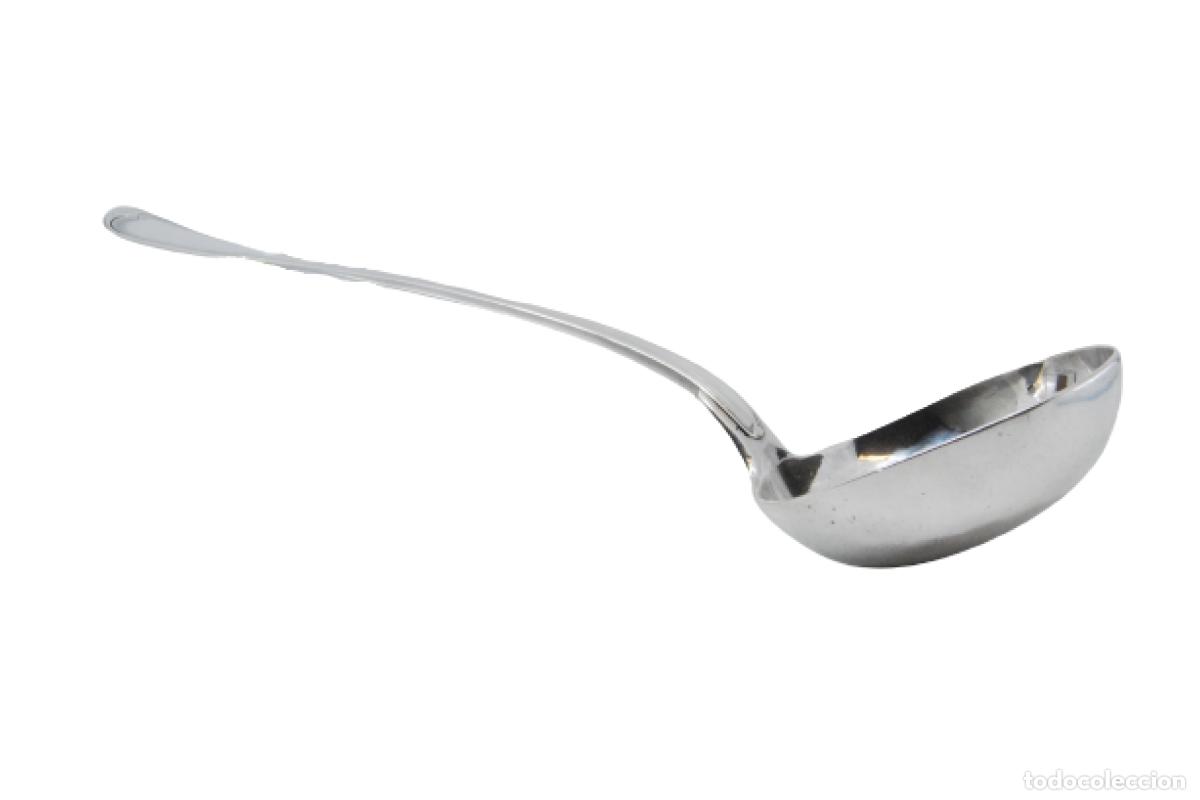 Antig&uuml;edades: Cuchar&oacute;n de sopa de plata - Foto 1