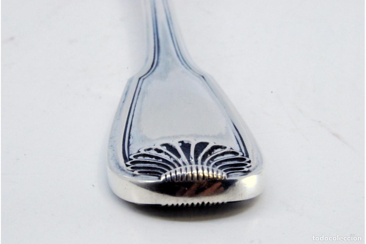 Antig&uuml;edades: cuchara de salsa de plata - Foto 3