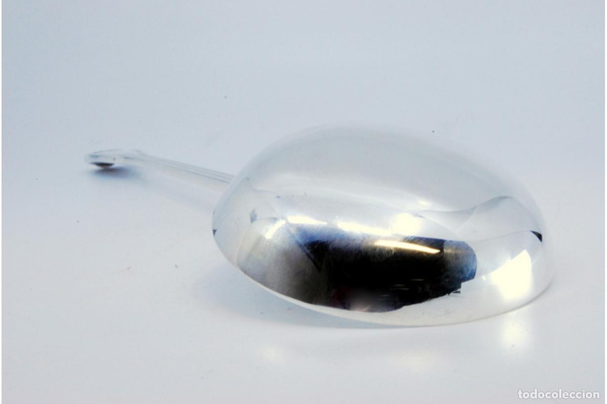 Antig&uuml;edades: cuchara de salsa de plata - Foto 5