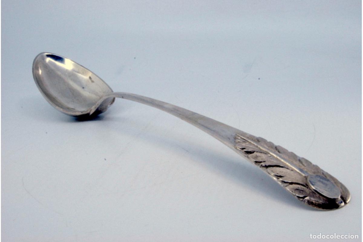 Antig&uuml;edades: Cuchara de plata para servir arroz - Foto 2