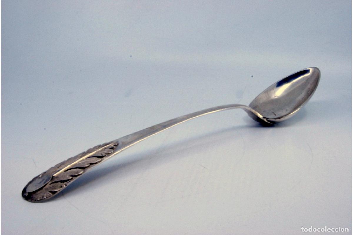 Antig&uuml;edades: Cuchara de plata para servir arroz - Foto 3