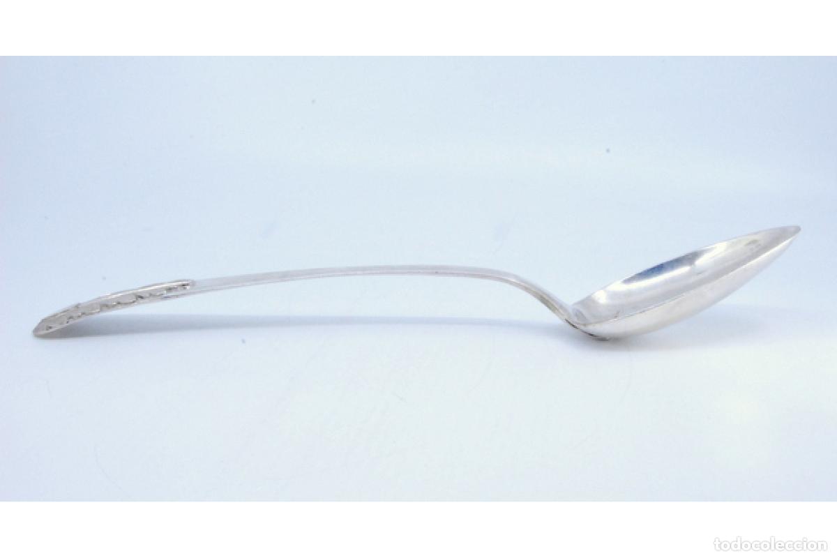 Antig&uuml;edades: Cuchara de plata para servir arroz - Foto 6