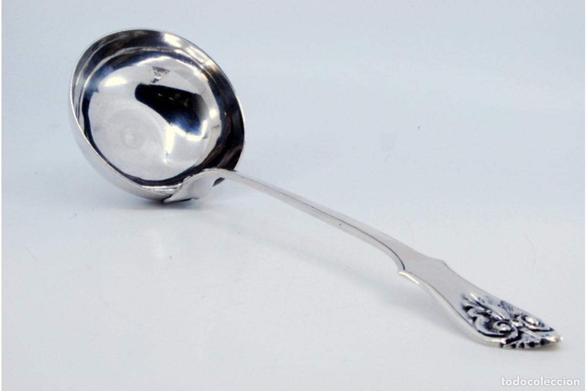 Antig&uuml;edades: Cuchar&oacute;n de sopa de plata - Foto 2