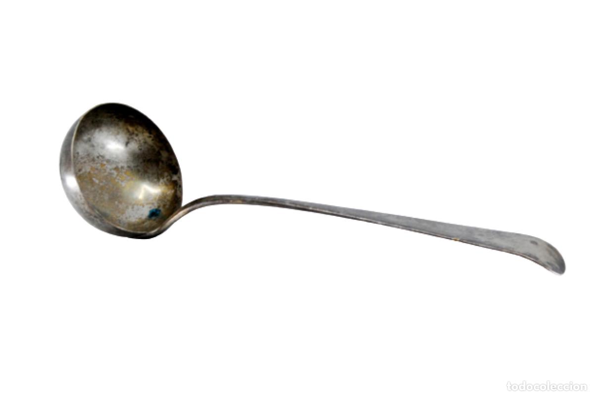 Antig&uuml;edades: Cuchar&oacute;n de sopa de plata - Foto 1
