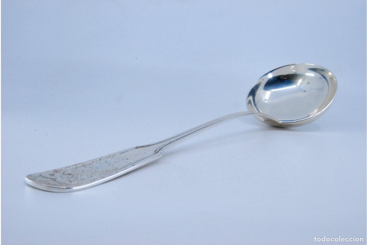 Antig&uuml;edades: Cuchar&oacute;n de sopa de plata - Foto 2