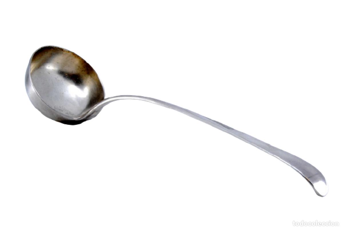 Antig&uuml;edades: Cuchar&oacute;n de sopa de plata - Foto 1