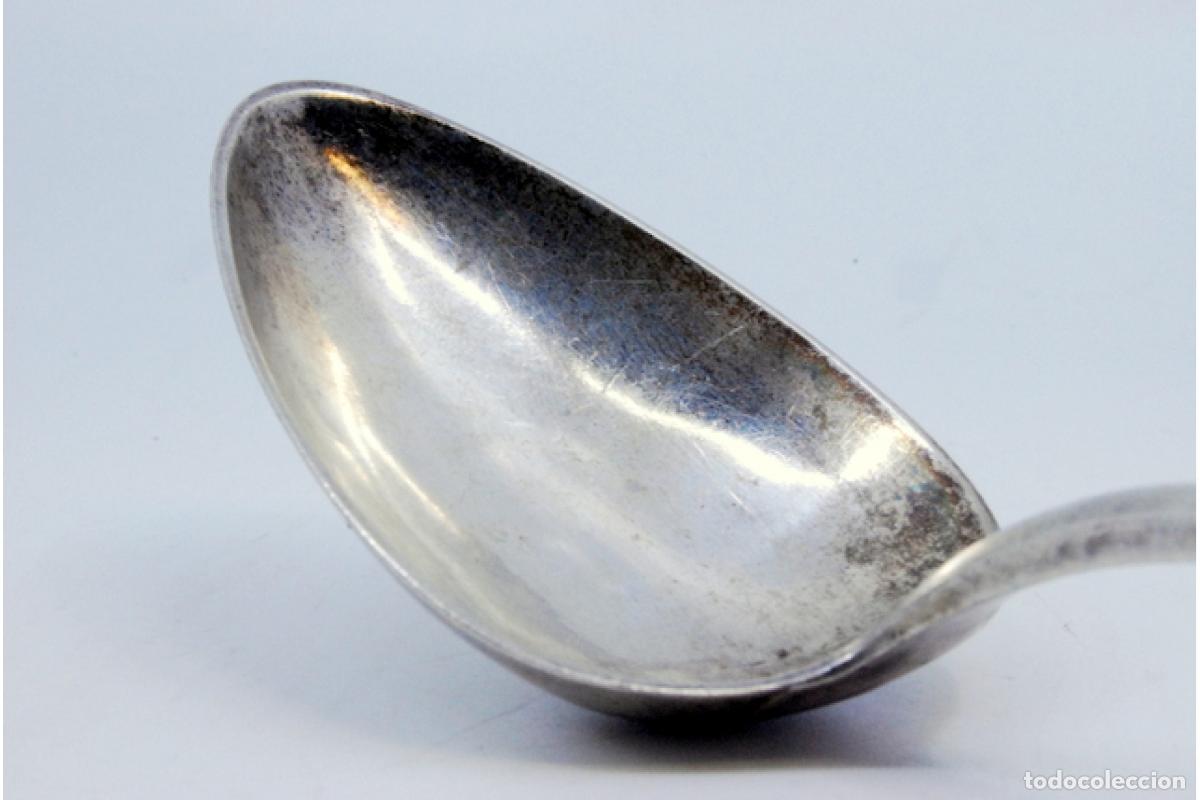 Antig&uuml;edades: Cuchara de plata para servir arroz - Foto 6