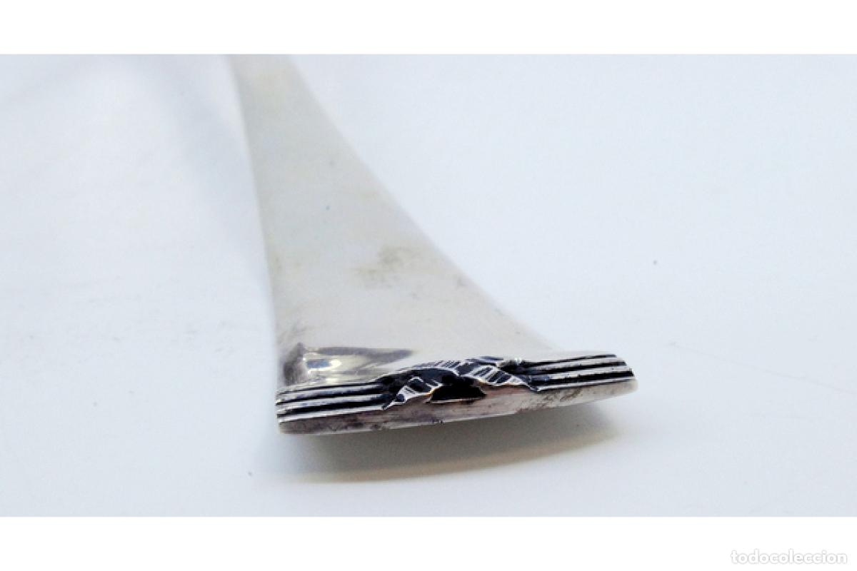 Antig&uuml;edades: Cuchar&oacute;n de sopa de plata - Foto 3