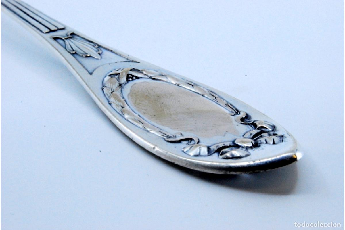 Antig&uuml;edades: Cuchara de plata para servir arroz - Foto 5