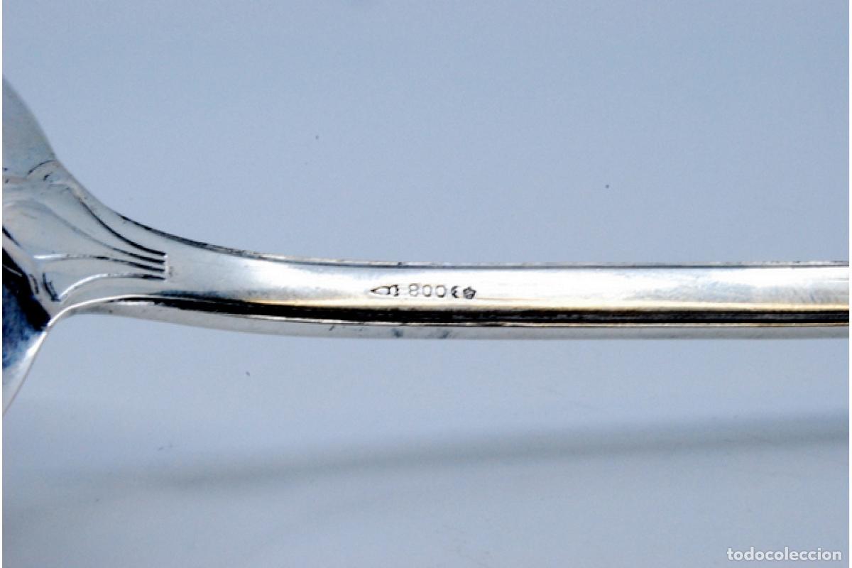 Antig&uuml;edades: Cuchara de plata para servir arroz - Foto 7