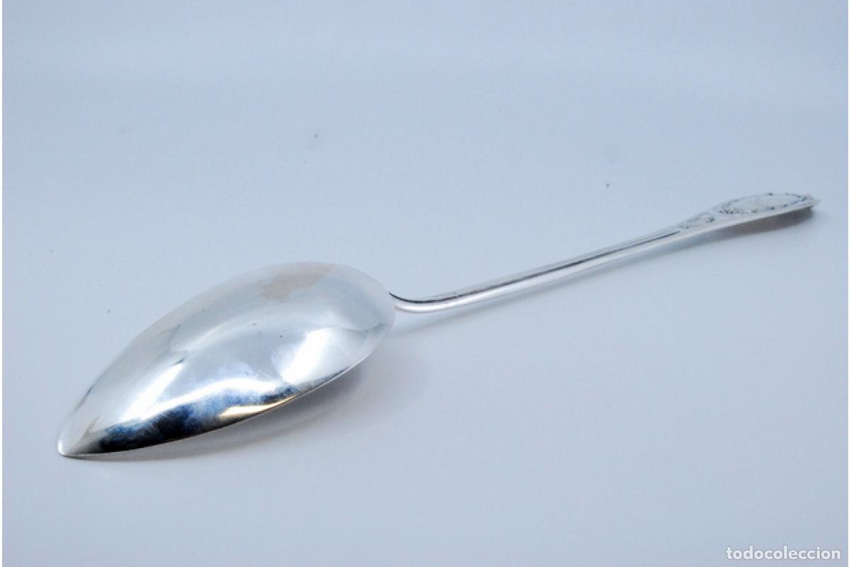 Antig&uuml;edades: Cuchara de plata para servir arroz - Foto 8