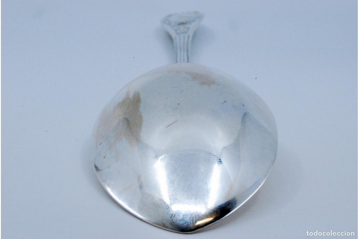Antig&uuml;edades: Cuchara de plata para servir arroz - Foto 9