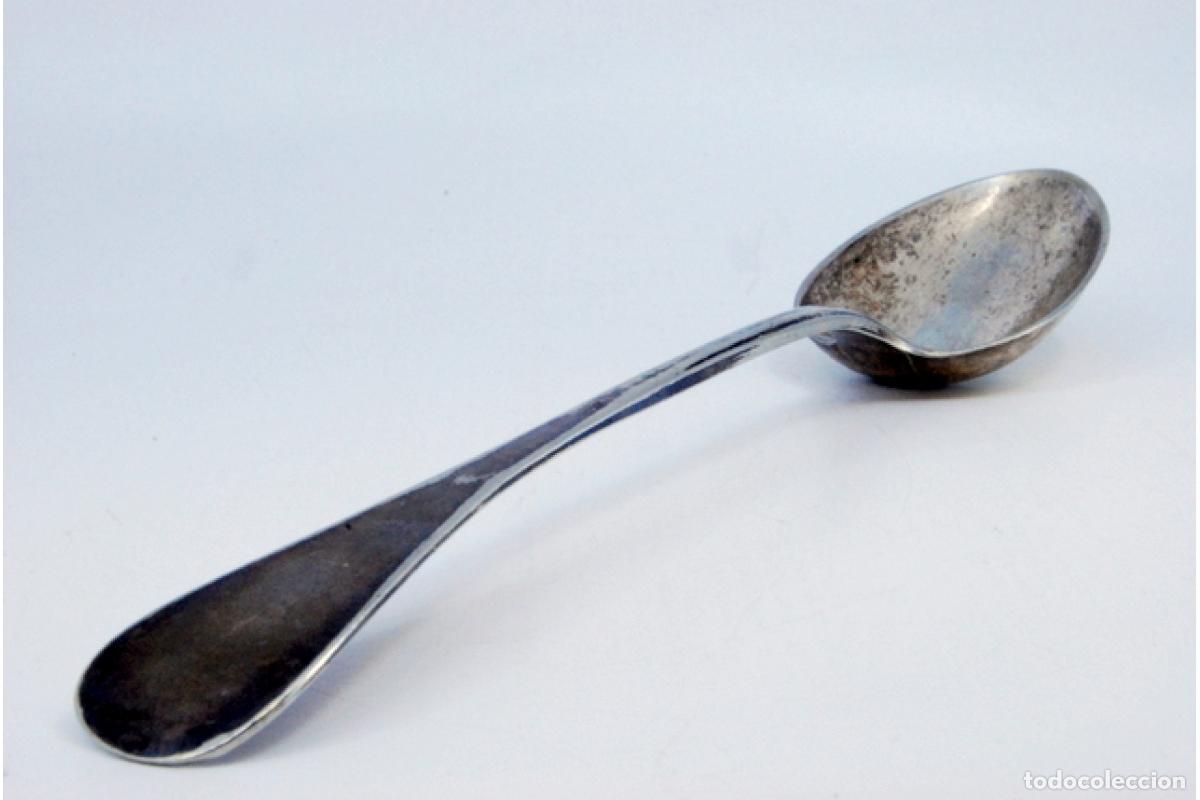 Antig&uuml;edades: Cuchara de plata para servir arroz - Foto 2