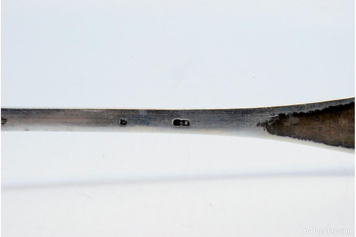 Antig&uuml;edades: Cuchara de plata para servir arroz - Foto 4