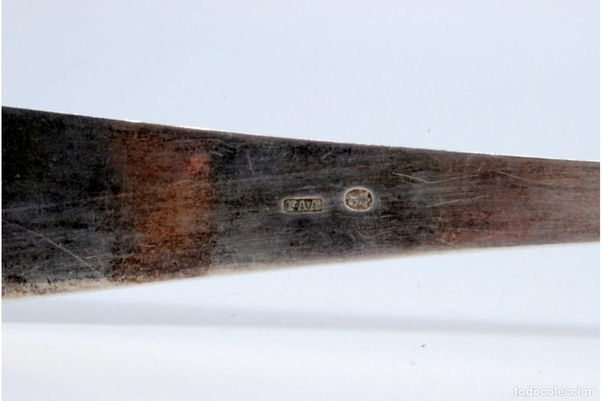 Antig&uuml;edades: Cuchara de plata para servir arroz - Foto 2