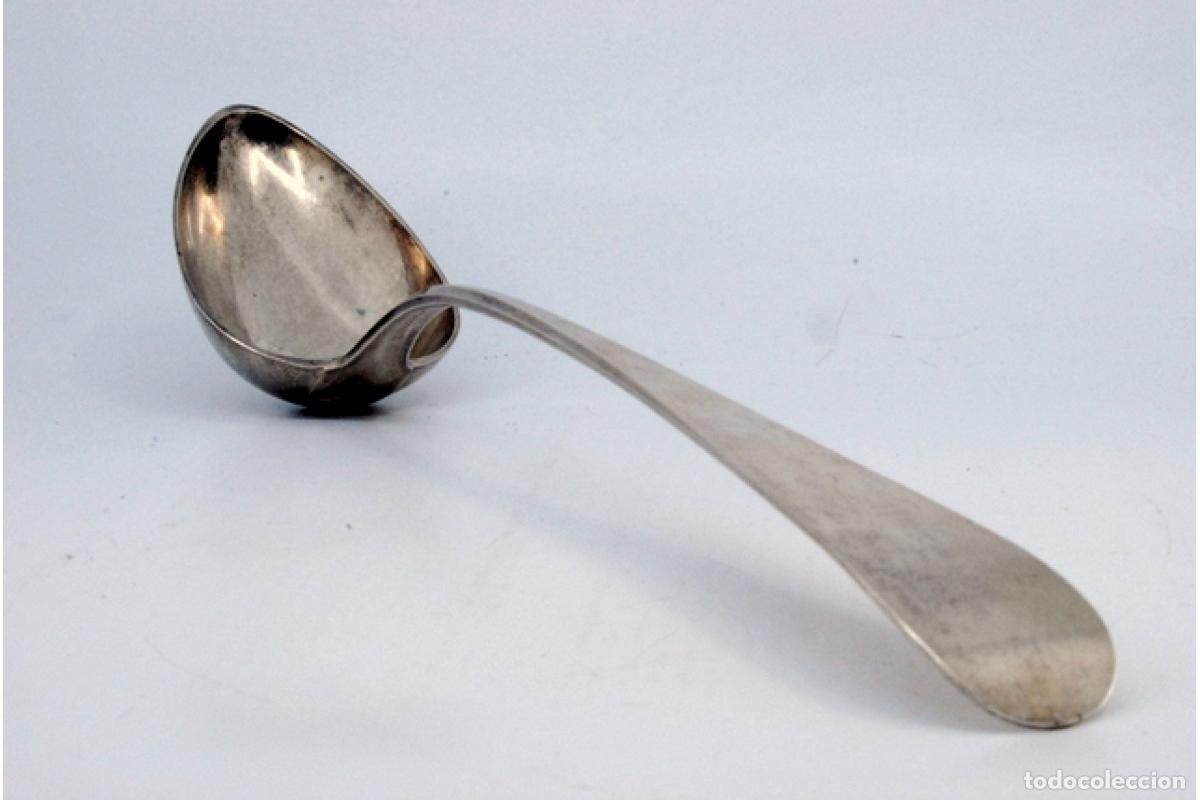Antig&uuml;edades: Cuchara de plata para servir arroz - Foto 3