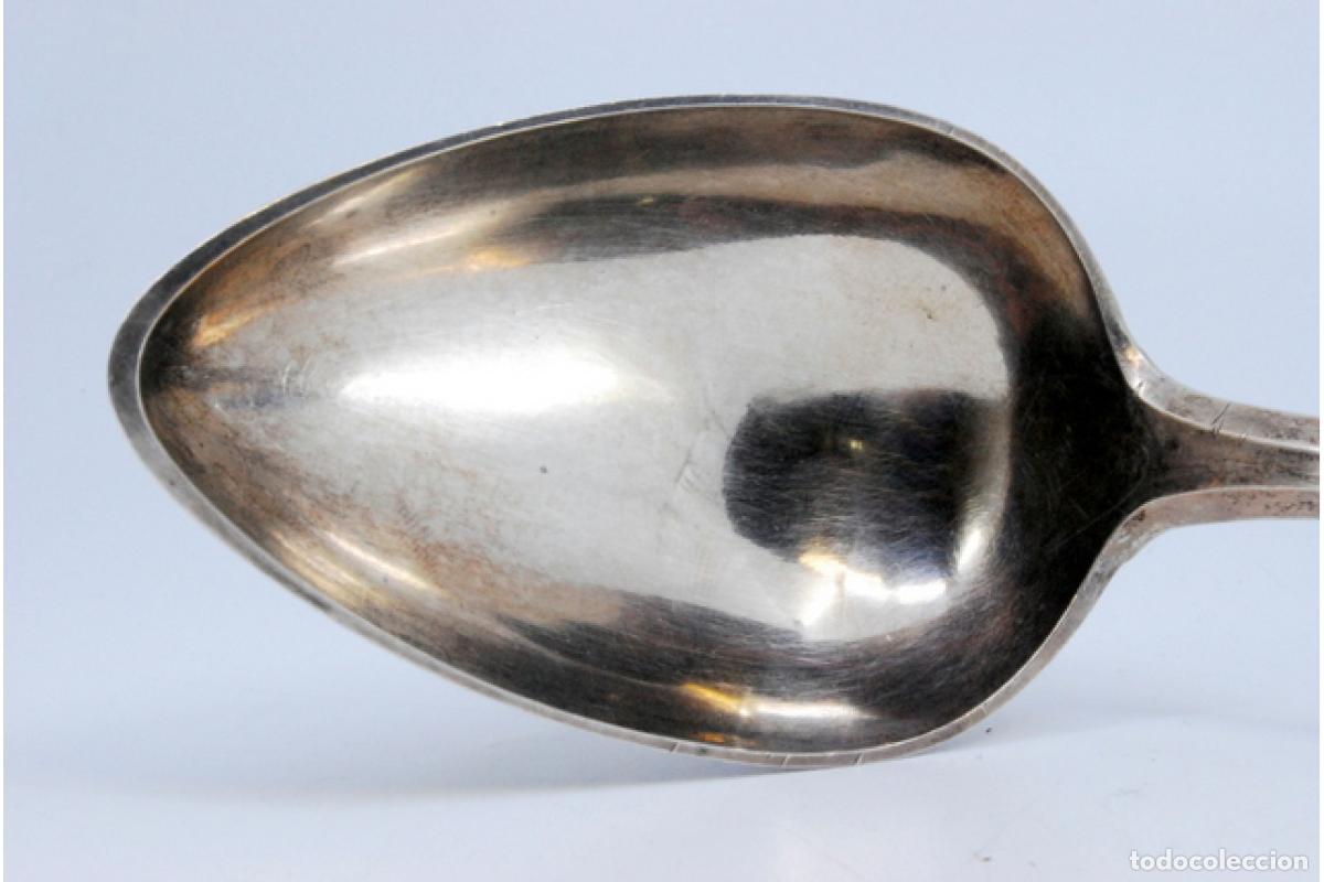 Antig&uuml;edades: Cuchara de plata para servir arroz - Foto 5