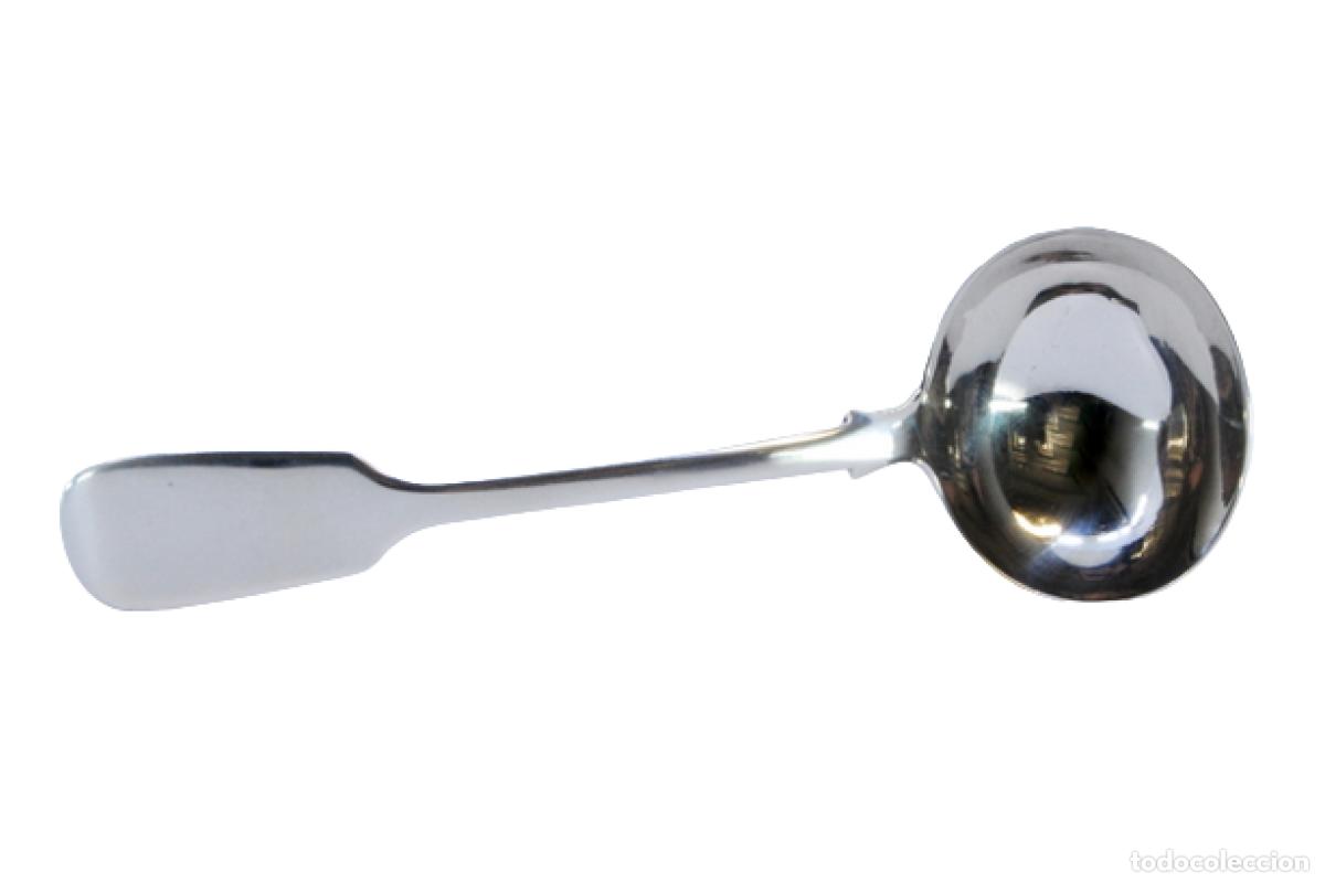 Antiquit&eacute;s: Cuchara de plata para salsa - &Eacute;poca de Guillermo IV