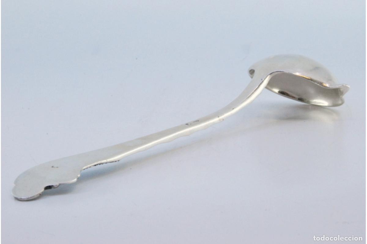 Antig&uuml;edades: cuchara de salsa de plata - Foto 4