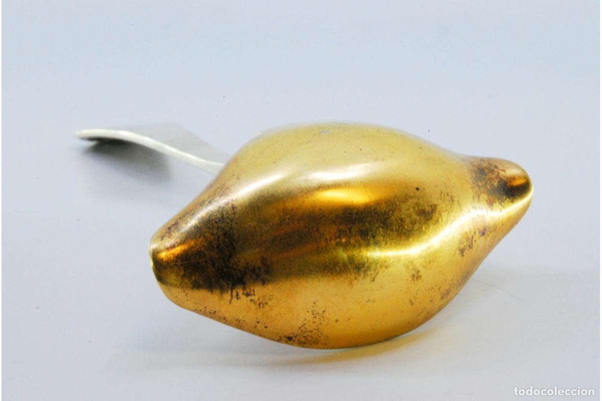 Antig&uuml;edades: cuchara de salsa de plata - Foto 2