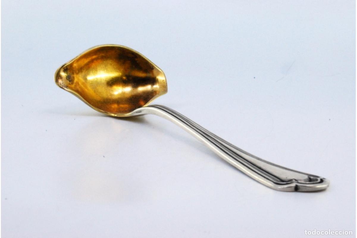 Antig&uuml;edades: cuchara de salsa de plata - Foto 7