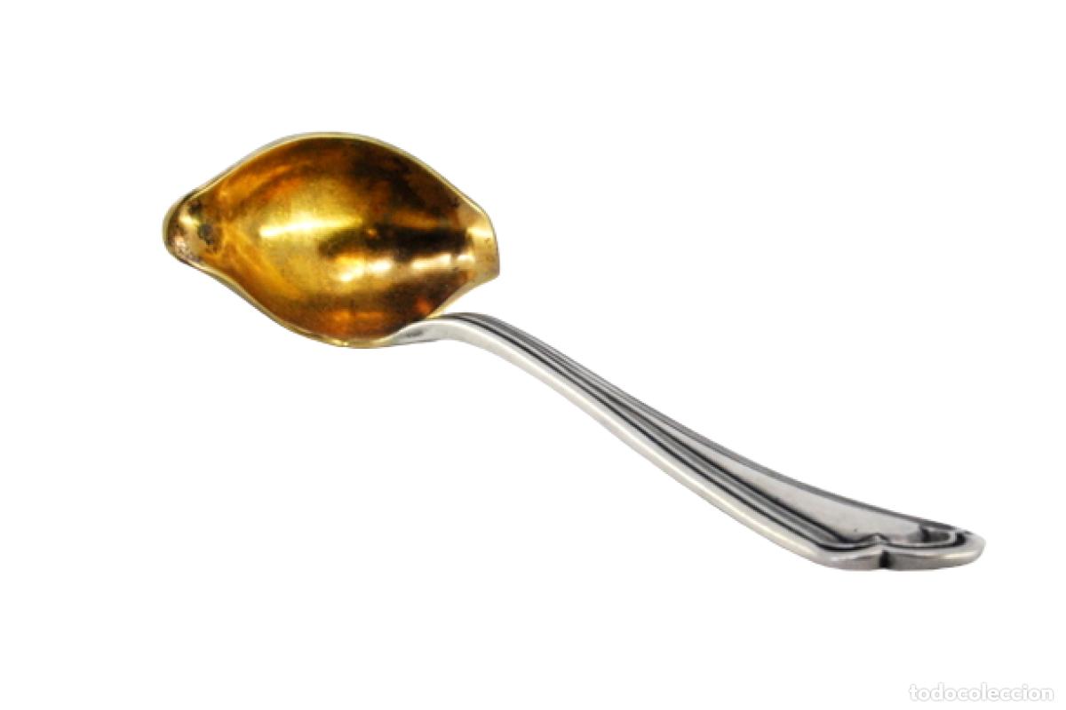 Antig&uuml;edades: cuchara de salsa de plata - Foto 1