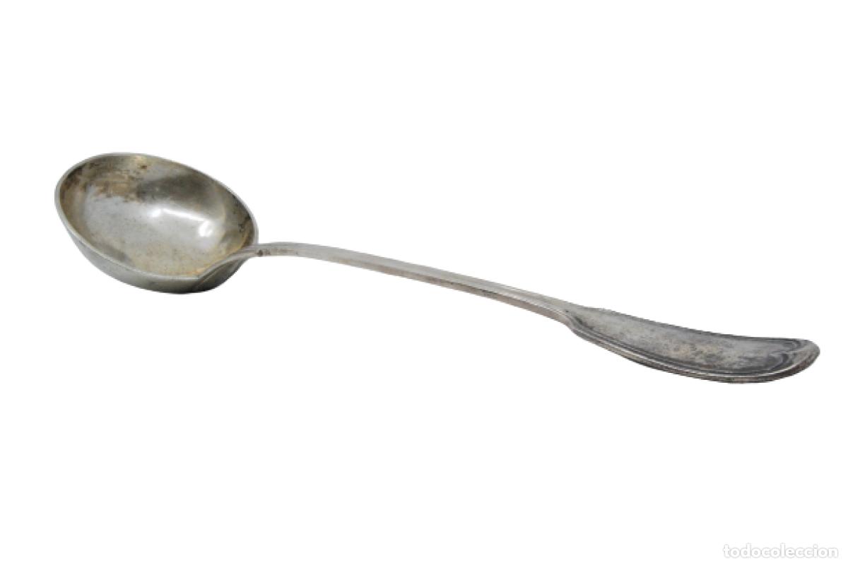 Antig&uuml;edades: Cuchar&oacute;n de sopa de plata - Foto 1