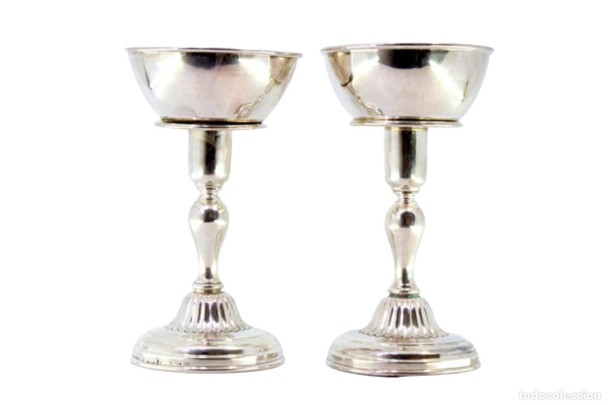Antig&uuml;edades: candelabros de plata - Foto 1