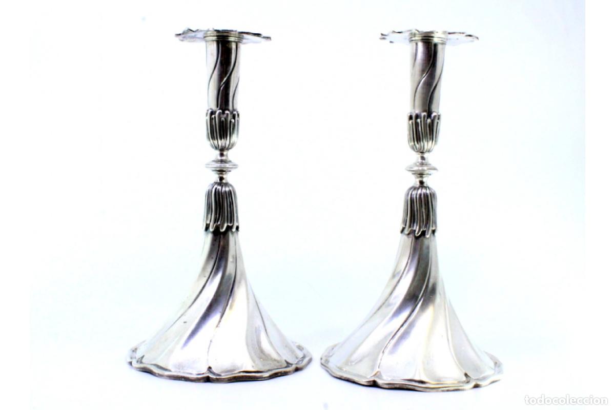 Antig&uuml;edades: candelabros de plata - Foto 2