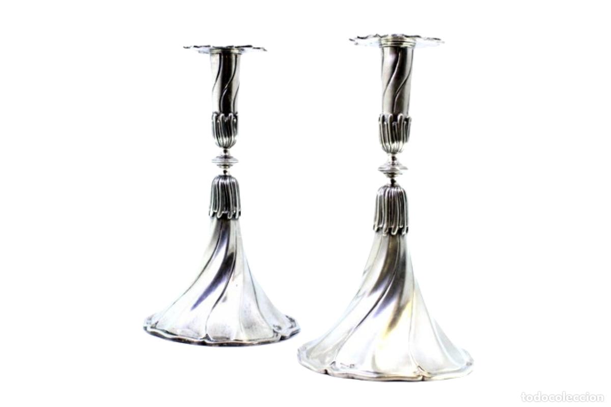 Antig&uuml;edades: candelabros de plata - Foto 1