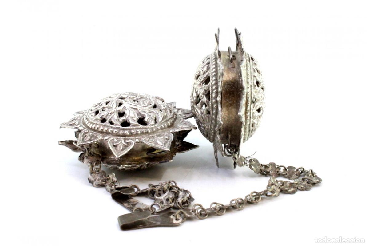Antig&uuml;edades: Juego de ambientadores de platas - Foto 4