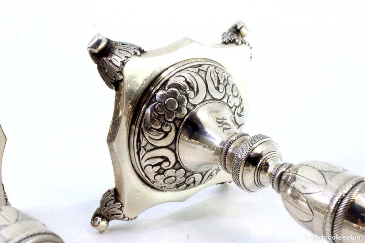 Antig&uuml;edades: candelabros de plata - Foto 6