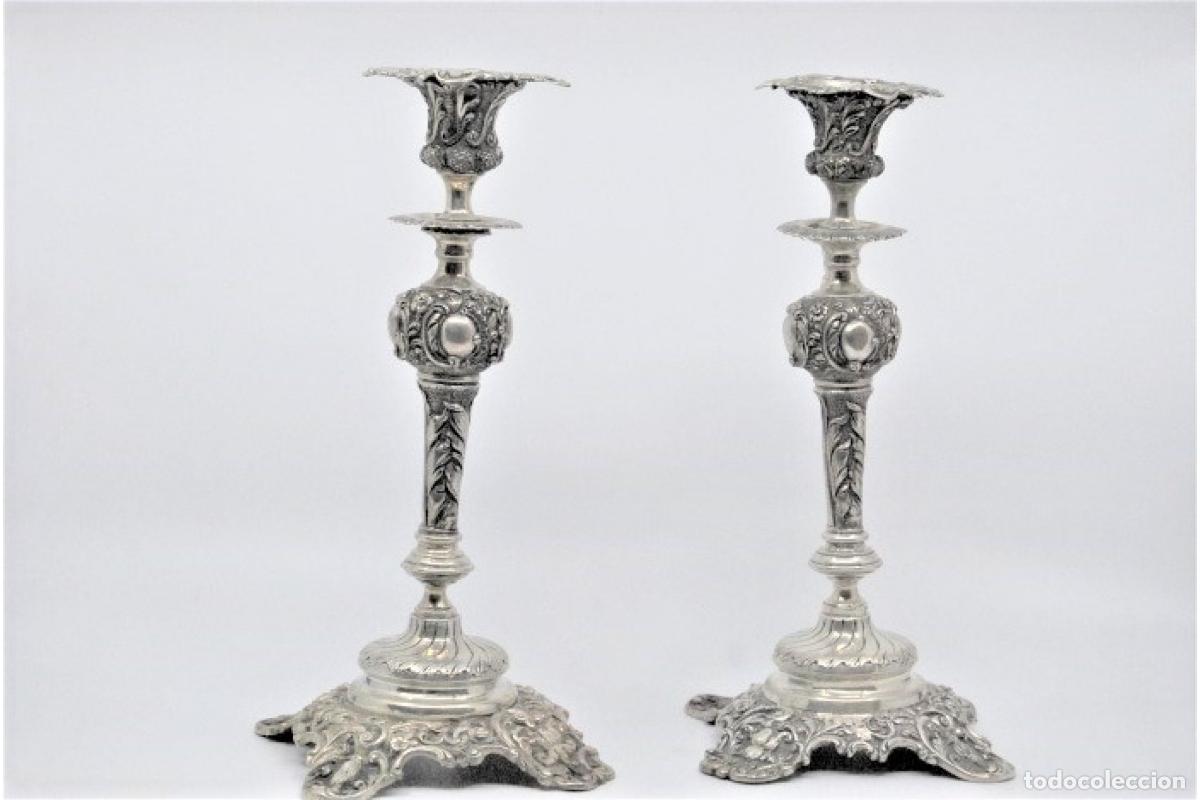 Antig&uuml;edades: candelabros de plata - Foto 6