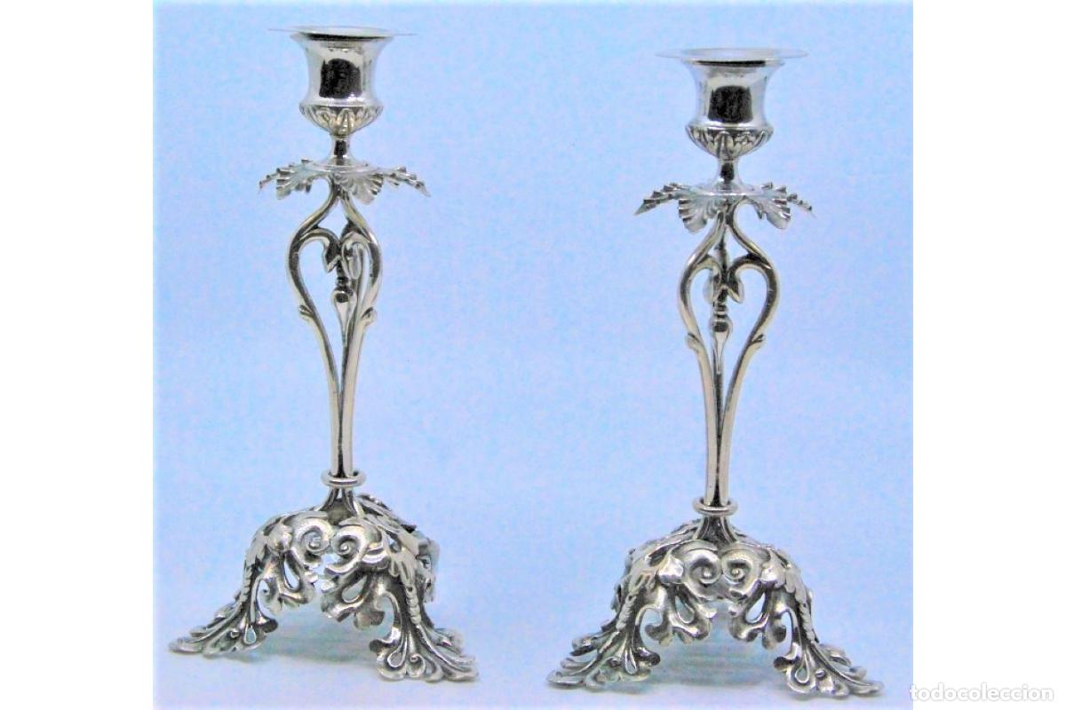 Antig&uuml;edades: candelabros de plata - Foto 2