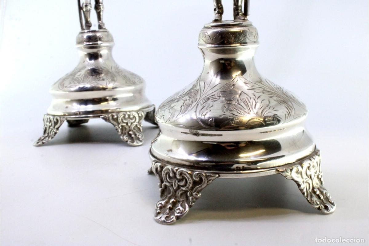 Antig&uuml;edades: candelabros de plata - Foto 3