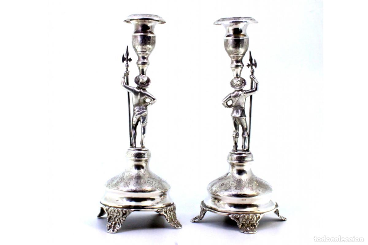 Antig&uuml;edades: candelabros de plata - Foto 7