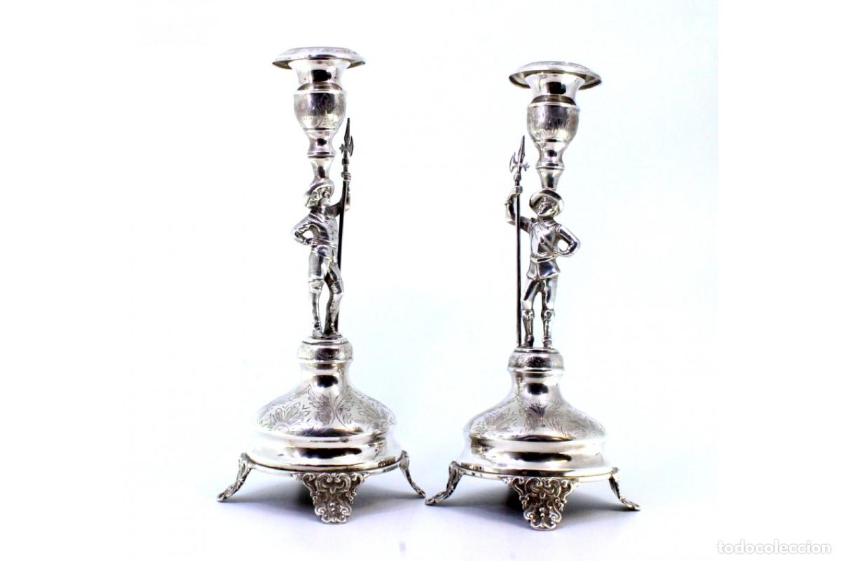 Antig&uuml;edades: candelabros de plata - Foto 8