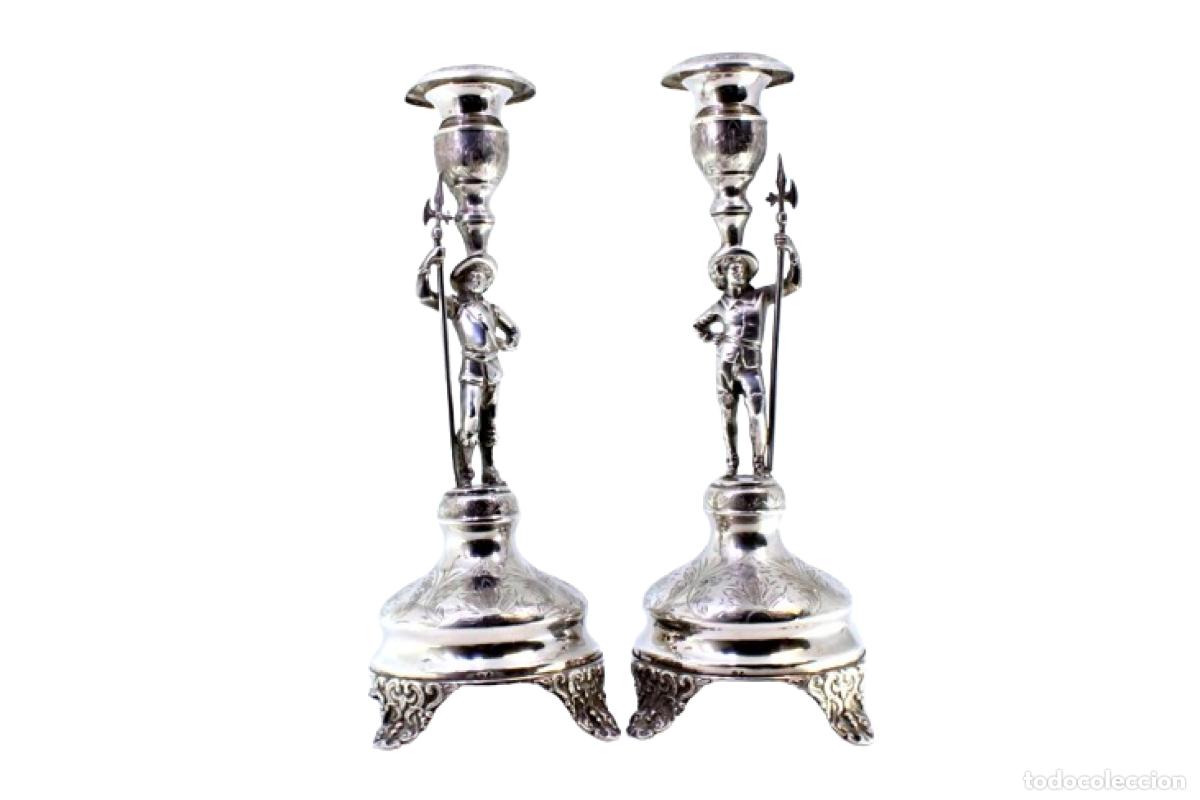 Antig&uuml;edades: candelabros de plata - Foto 1