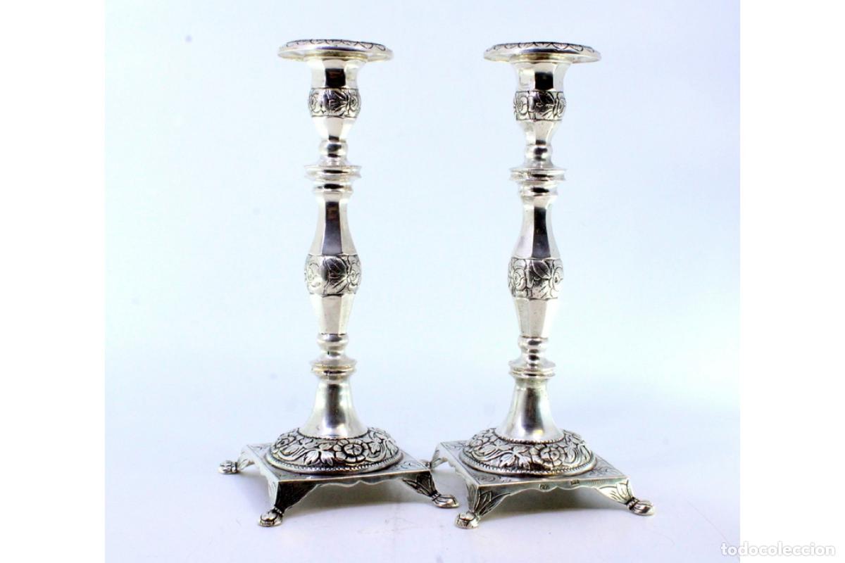 Antig&uuml;edades: candelabros de plata - Foto 4