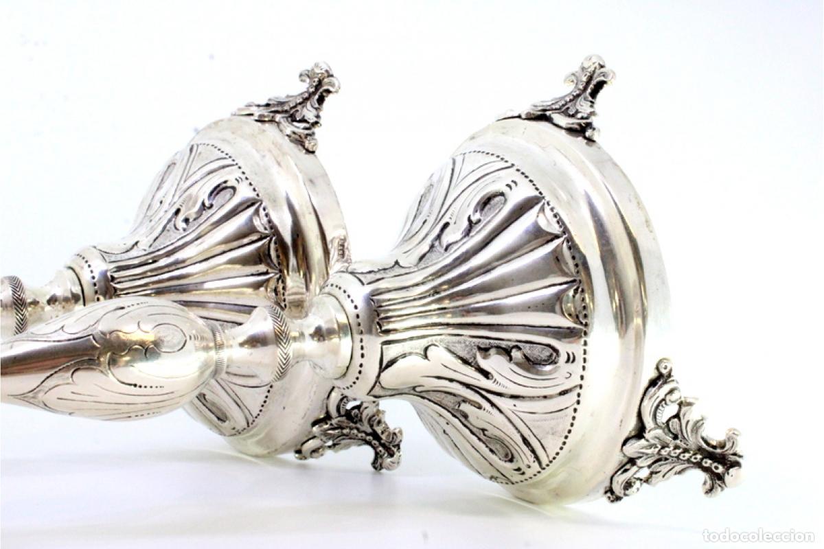 Antig&uuml;edades: candelabros de plata - Foto 3