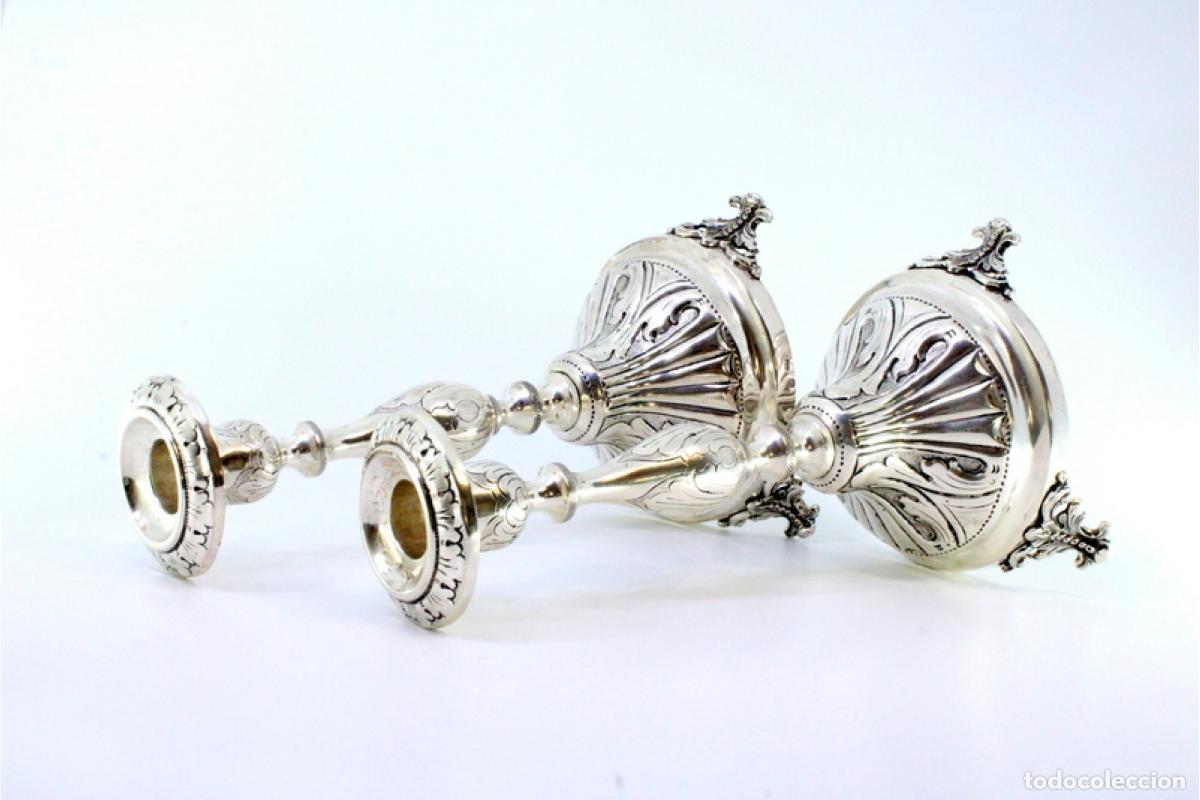 Antig&uuml;edades: candelabros de plata - Foto 5